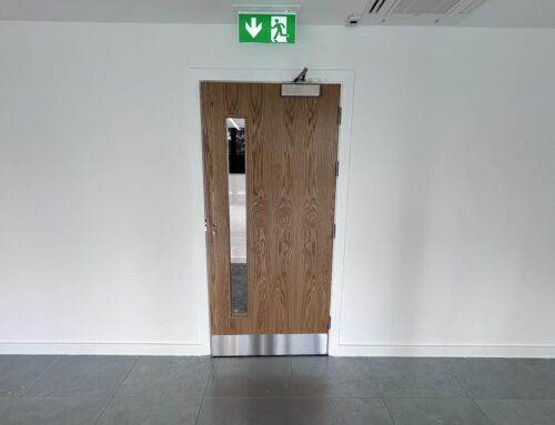 Oak Veneered Fire-Rated Vision Panel Door Sets – Battersea