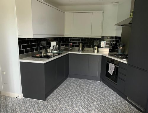 New Kitchen and tiled floor in croydon